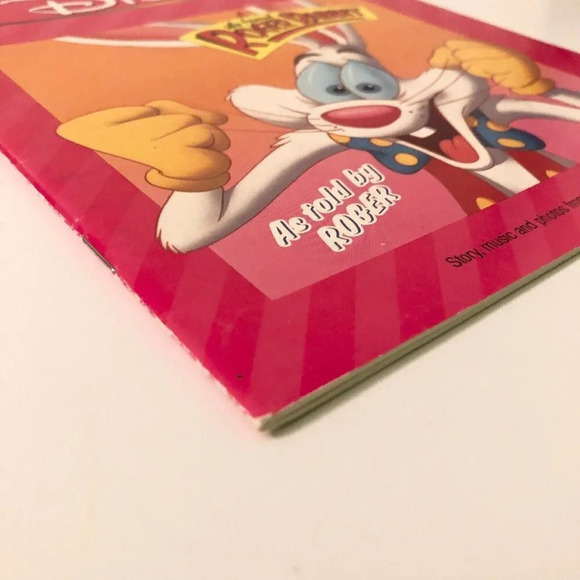 Vtg 1990 Who Framed Roger Rabbit  as Told by Roger Disney Book - Picture 3 of 15
